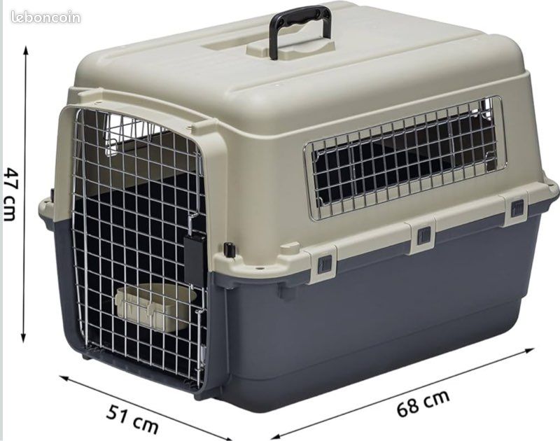 Karlie Flamingo Caisse Transport M - Gris-Noir - M, 69 x 48 x 29 cm (image 1)