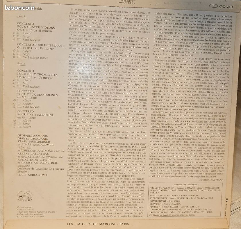 Viva Vivaldi vinyle (image 2)