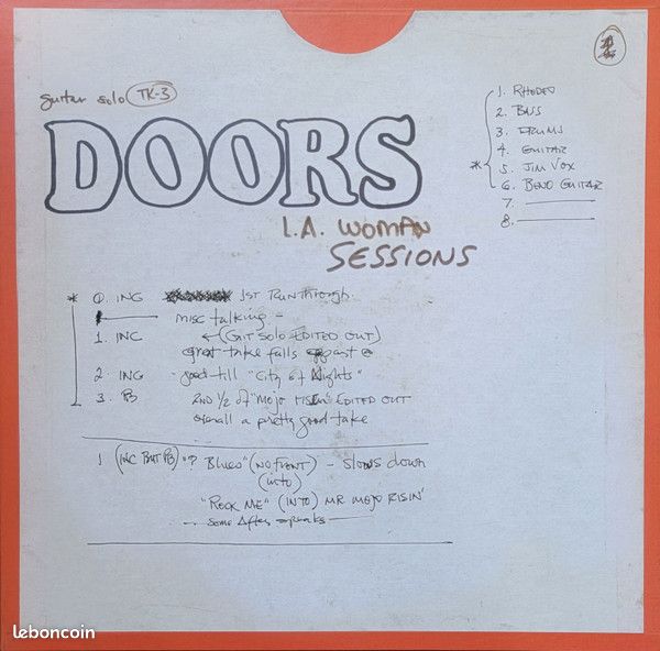 THE DOORS-L.A.Woman Sessions 4LP BOX (image 1)