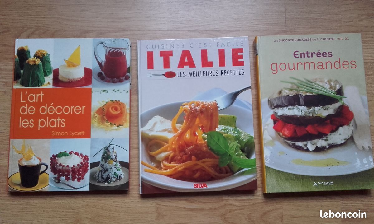 Livres de cuisine (Italie/Poisson/Pates/Tapas/Apéro/Vapeur/Pommes de Terre...) (image 1)
