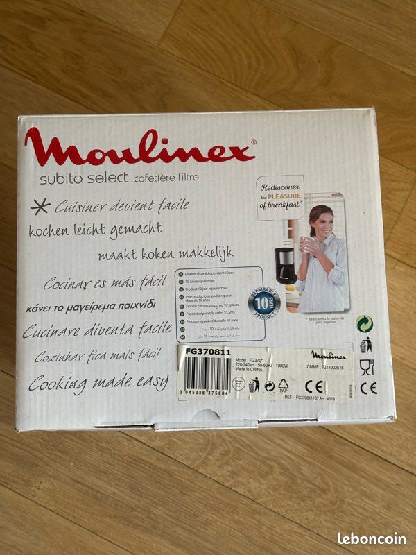 Cafetière filtre Moulinex Subito Select FG370811 – Inox ☕ (image 14)