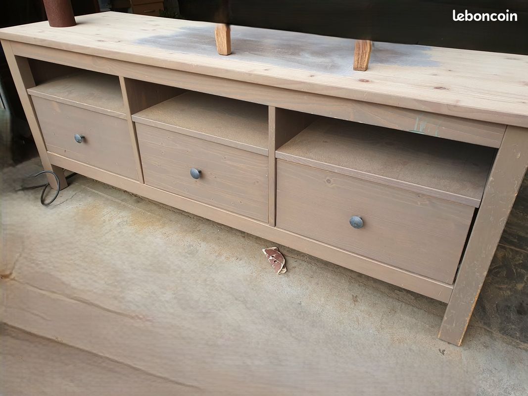 Meuble bas en bois, relooké (image 6)