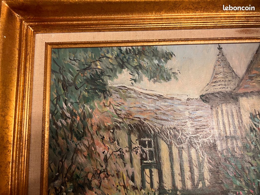 Peinture sur toile signée Marc Ecole française du XXe siècle (image 3)