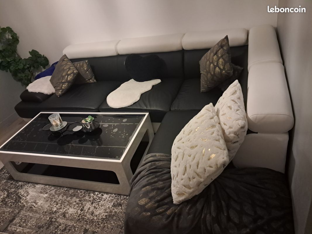 Canapé + table basse + console (image 3)