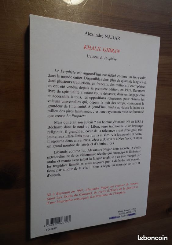 « Khalil Gibran » par Alexandre Najjar. Pygmalion. 2002 (image 2)
