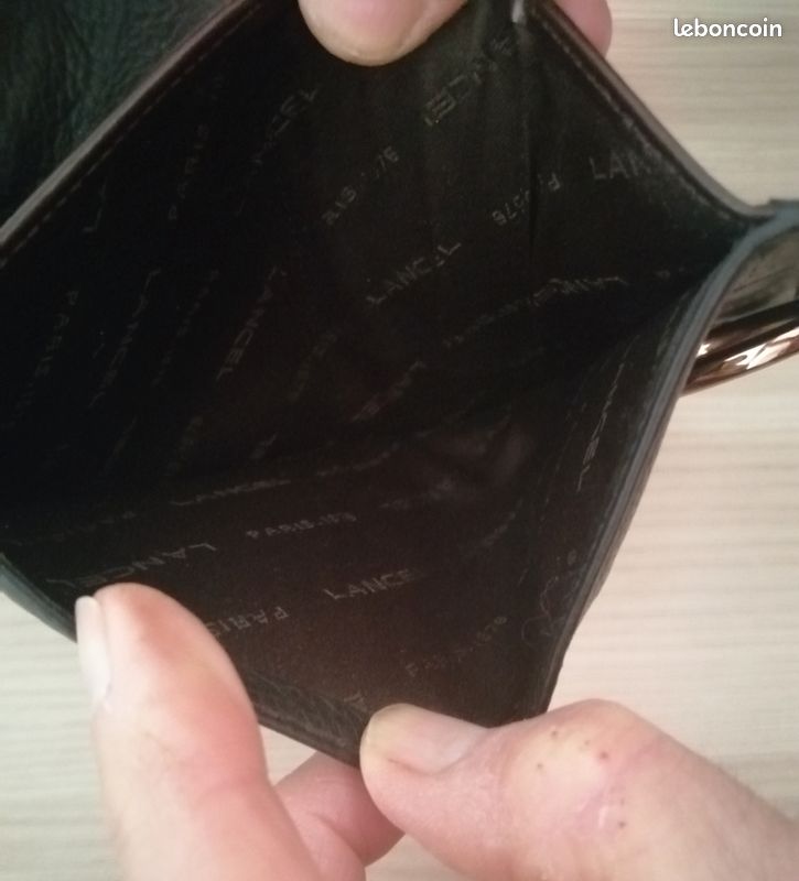 Porte-monnaie vintage Lancel avec boîte, sac protection, étiquettes (image 5)