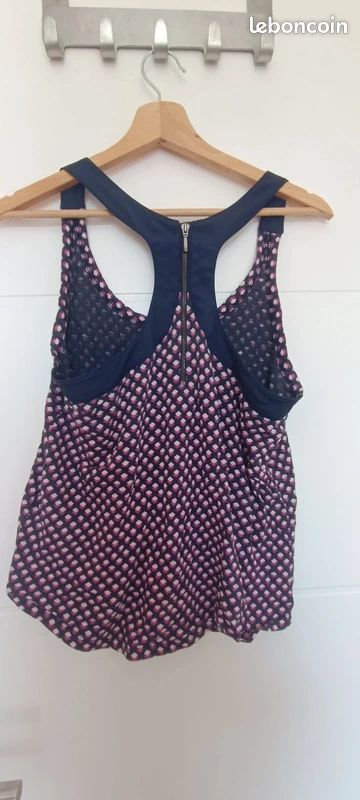 Haut en soie sans manches en velours Banana Republic