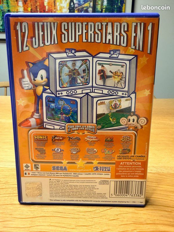 Jeu PS2 SEGA SUPERSTARS - Version Française Boîte Complète - Très Bon État - PAL