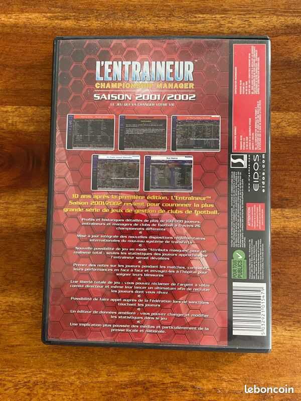 Jeu PC Championship Manager 01/02 - L’entraîneur 2001/2002 (image 2)