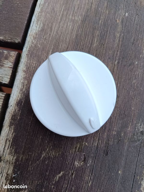 Bouton Blanc De Programme Avec Axe Pour Lave-linge Whirlpool – Pièce Détachée Neuve (481241458306)