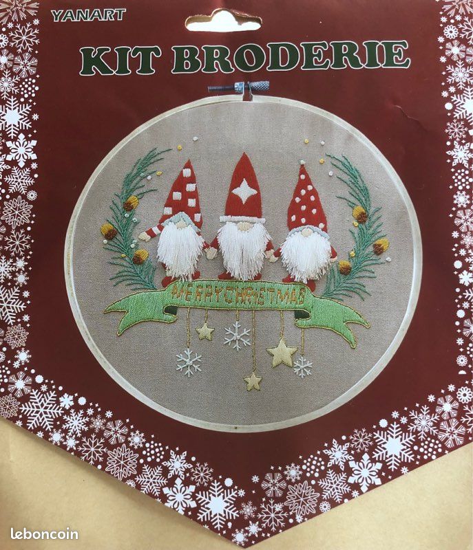 Kit de broderie de Noël - Loisirs créatifs