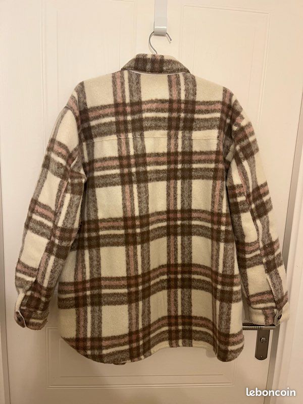 Veste à carreaux oversized (image 2)