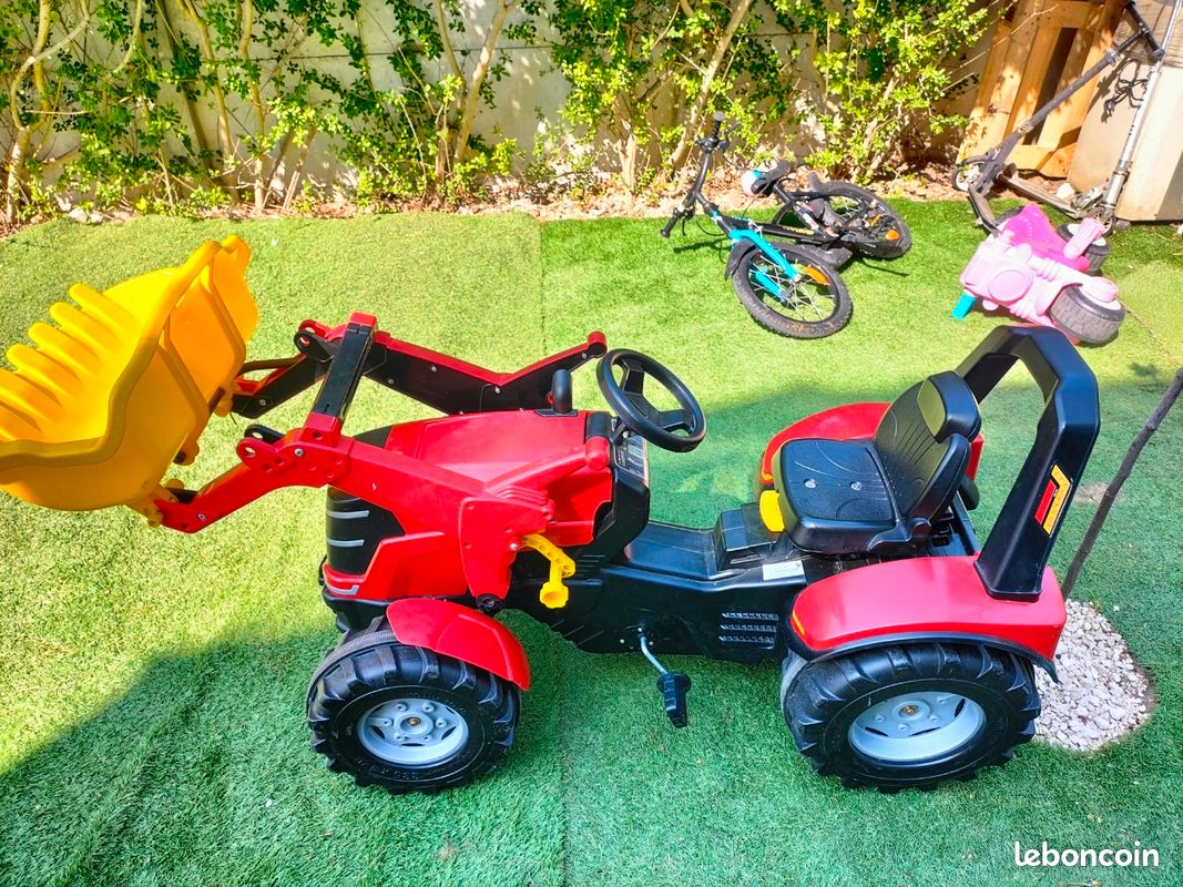 Ancien Tracteur / Tractopelle Corgi Toys En Fer - Massey - Jouet Enfant - Occasion