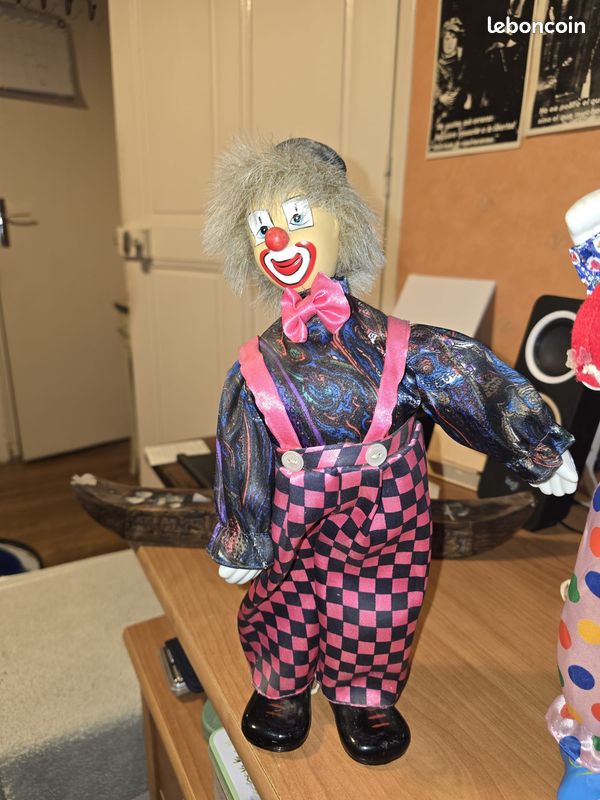 Le Grand Clown russe Popov et une poule, 1957, Vintage