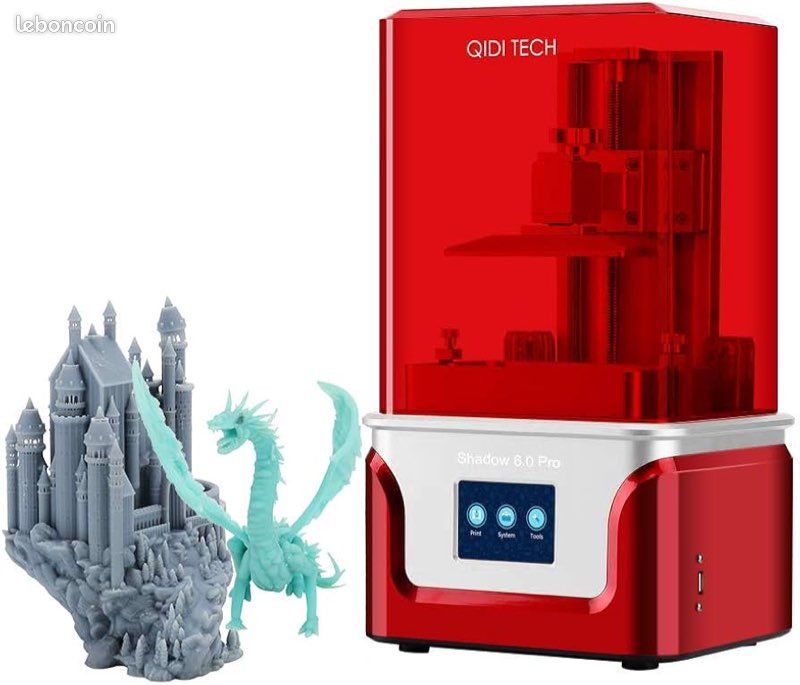 Imprimante 3D QIDI TECH Shadow 6.0 Pro, imprimante résine UV LCD avec double rail de guidage pour l'axe Z et module UV amélioré (image 2)