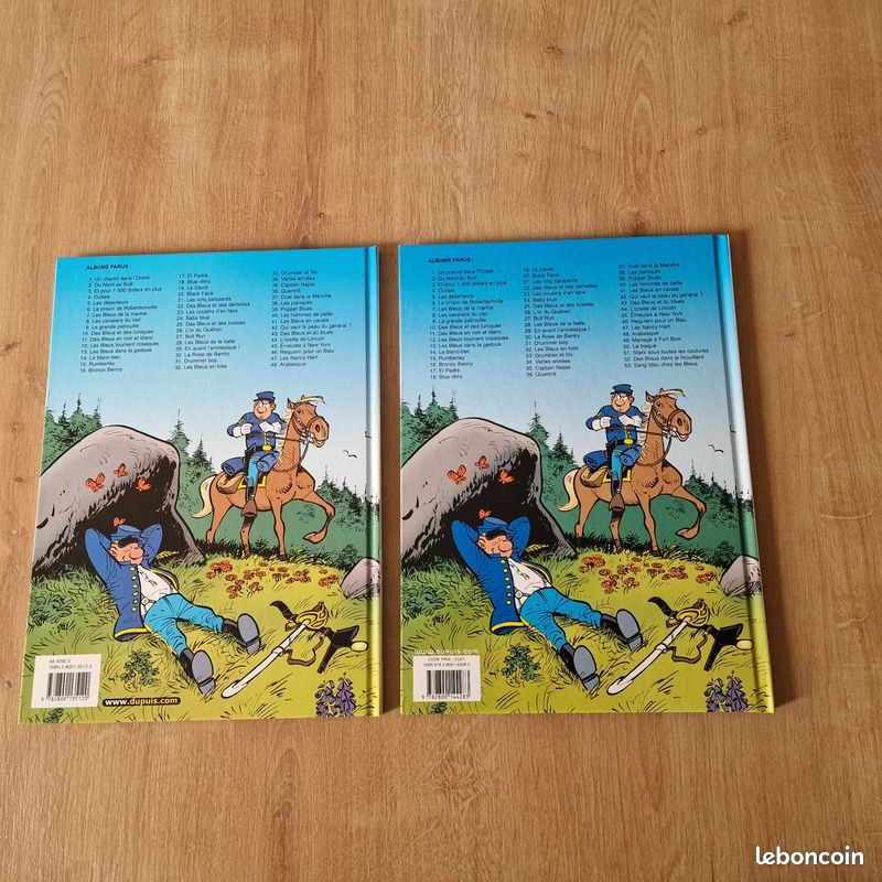 BD E.O 1ère édition Les tuniques bleues - tomes 48 et 53 - LAMBIL et SALVERIUS - Editions DUPUIS Très Bon état (image 2)