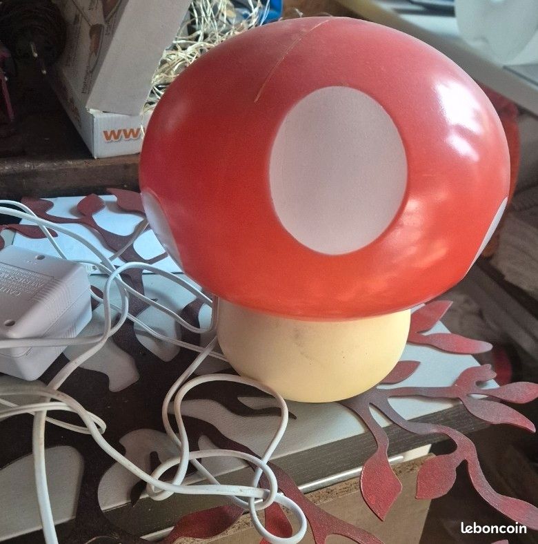 Lampe champignons rouge (image 1)