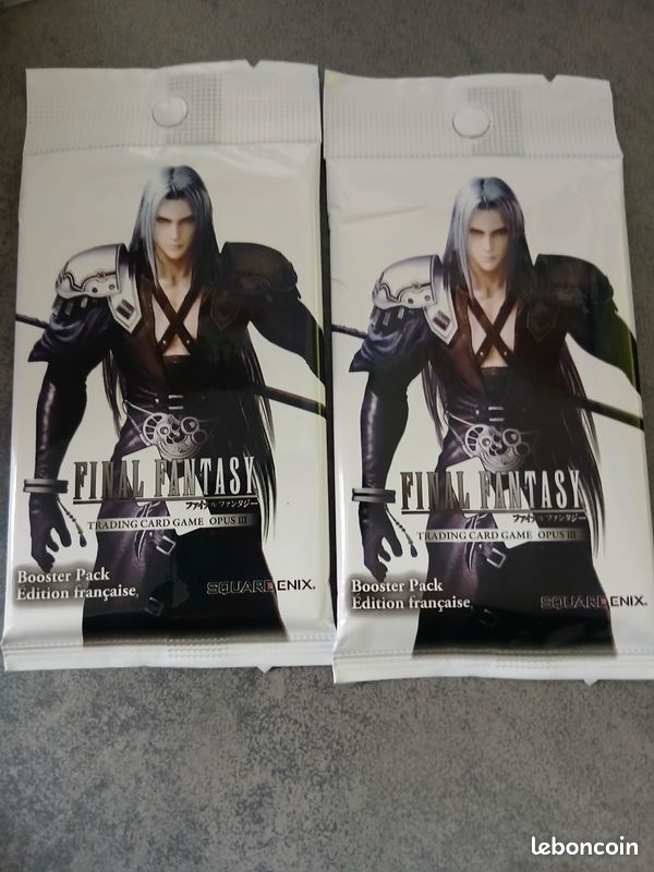 Lot 2 Boosters Final Fantasy TCG Opus III  12 Cartes par Pack  Neufs  Scells dition Franaise  - Collection