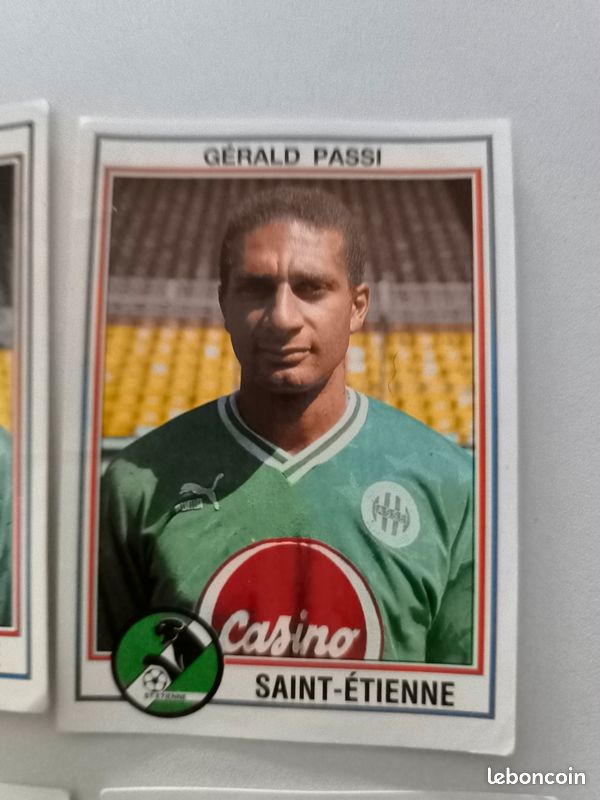 8 Stickers Panini Toulouse Foot 93 – France 1993, Brillants, Non Collés