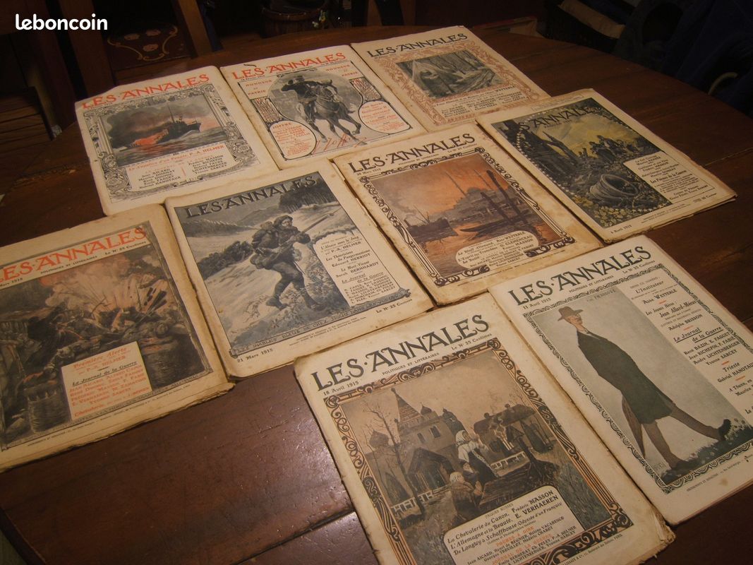 9 revues LES ANNALES de 1915 (image 1)