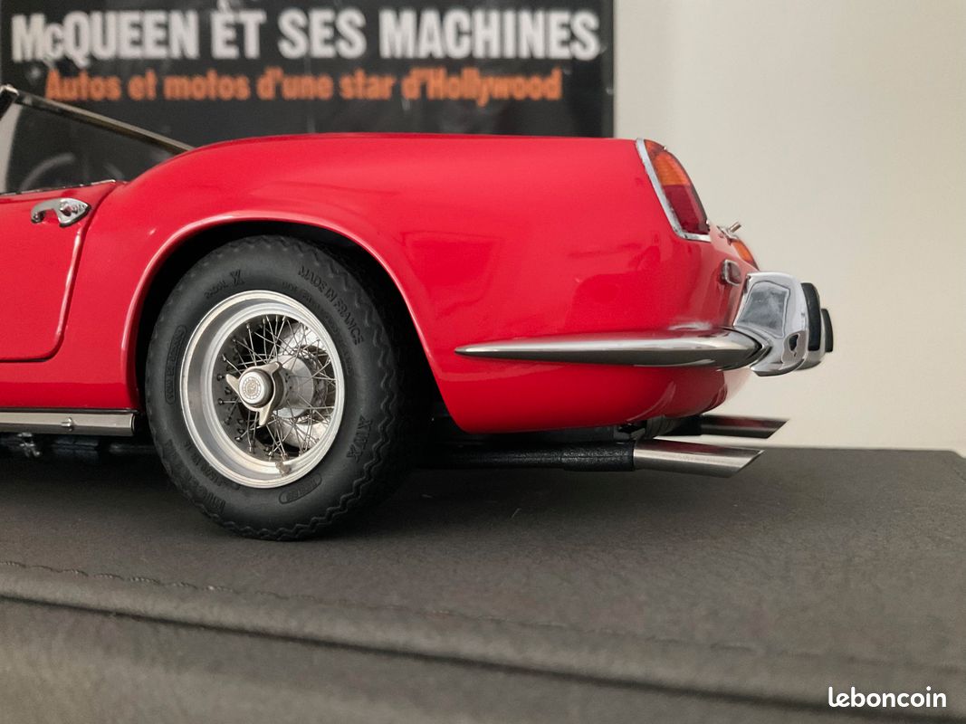 Rare. Ferrari 250 GT California swb 1960. Rosso/intérieur cuir tabac. Limited édition (épuisé) 1:18 CMC no looksmart, amalgam, BBR, exoto (Livraison gratuite) (image 15)