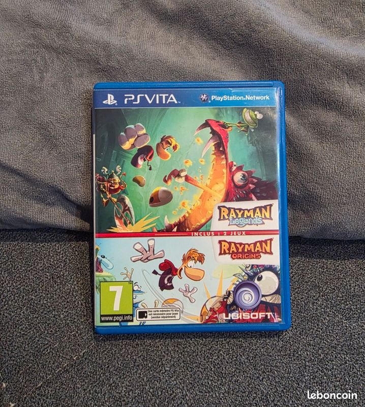 Jeu PS Vita Rayman Legends - Complet, Bon état, PSVITA, Avec Rayman Origins