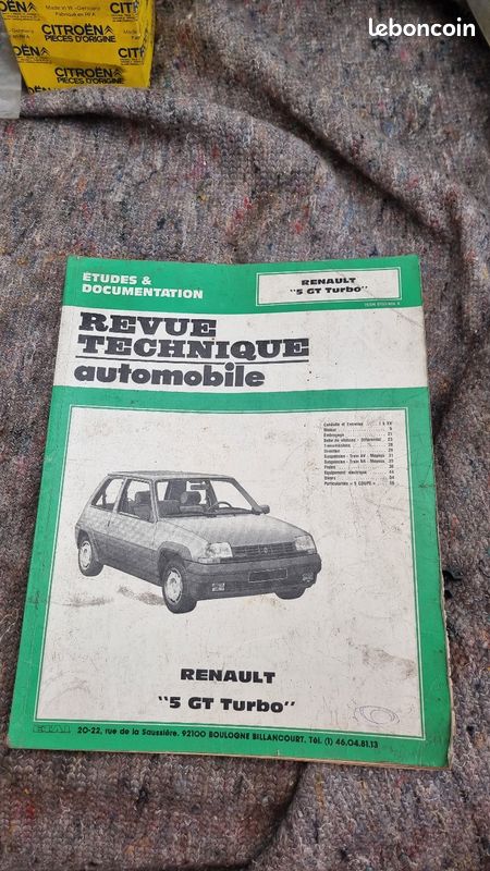 Revue technique automobile RTA - Équipement auto