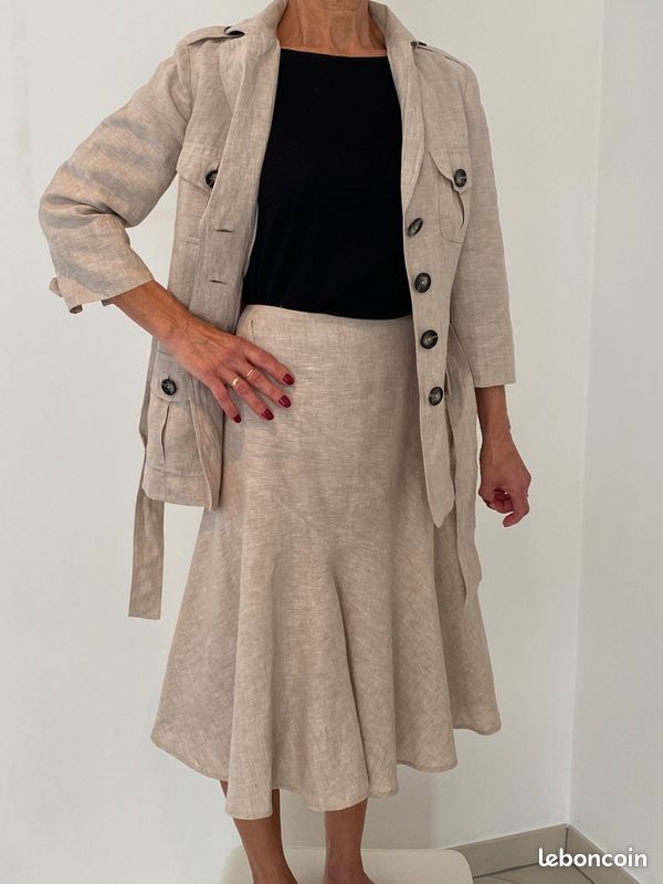 Ensemble jupe et veste wax ; Alpha Fem | Alpha Fem