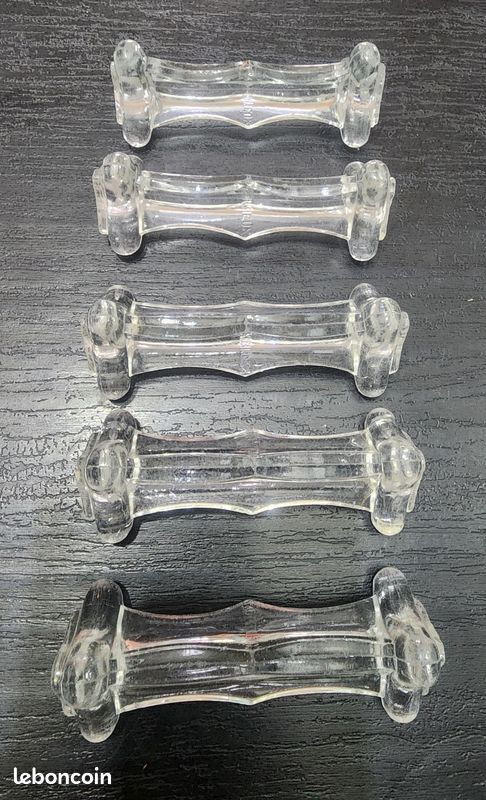 Porte-couteaux En Verre Moulé Blanc 13 Fentes - Occasion - Sans Marque