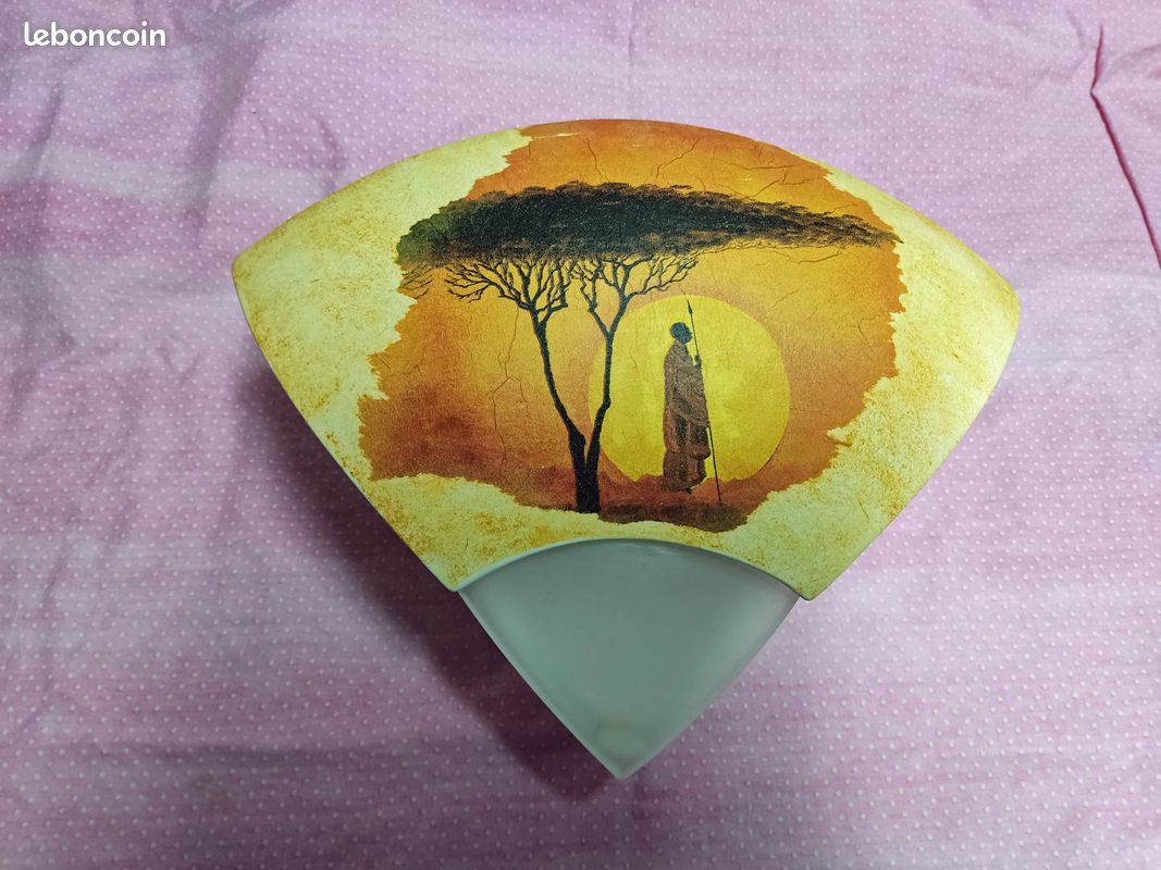 2 appliques d'angle avec déco Afrique (image 3)