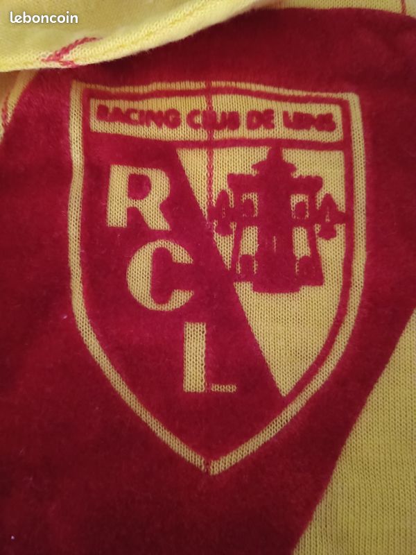 Maillot Vintage RC Lens - Supporter, Jaune, Taille XL, Manches Courtes (neuf Sans étiquette)