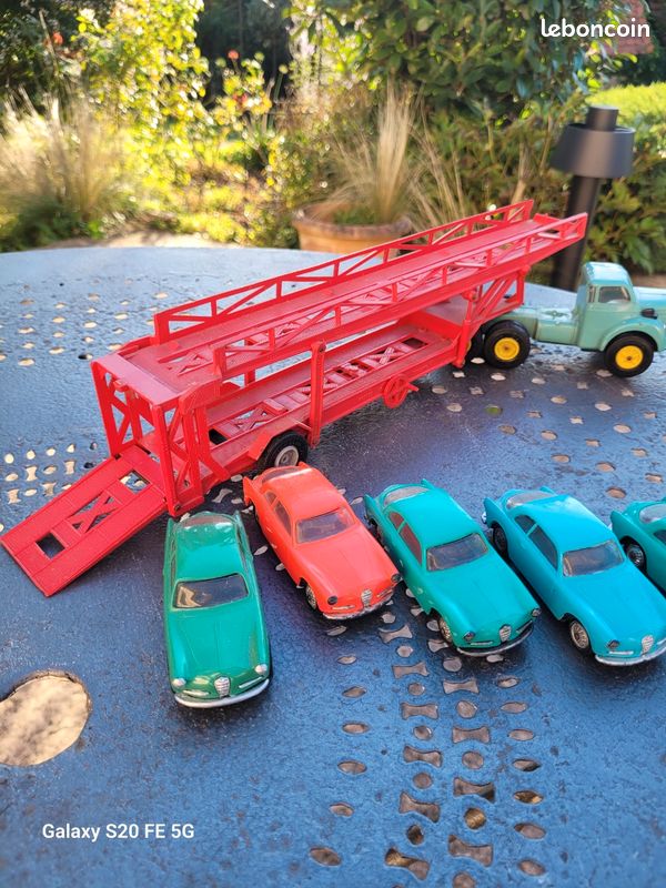 NOREV PLASTIQUE ANCIENNE BERLIET TBO PORTE AUTOS-1/43-IDEM PAYA RICO
