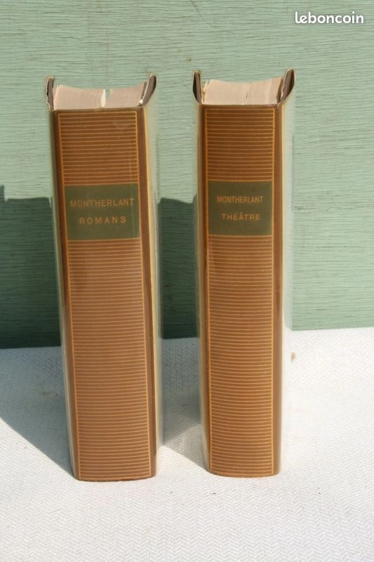 Lot de 2 pléiades Montherlant romans , théâtre (image 2)