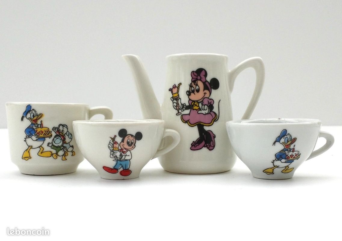 Dînette De Poupée Ancienne En Porcelaine - Service à Café - Fabriqué En France