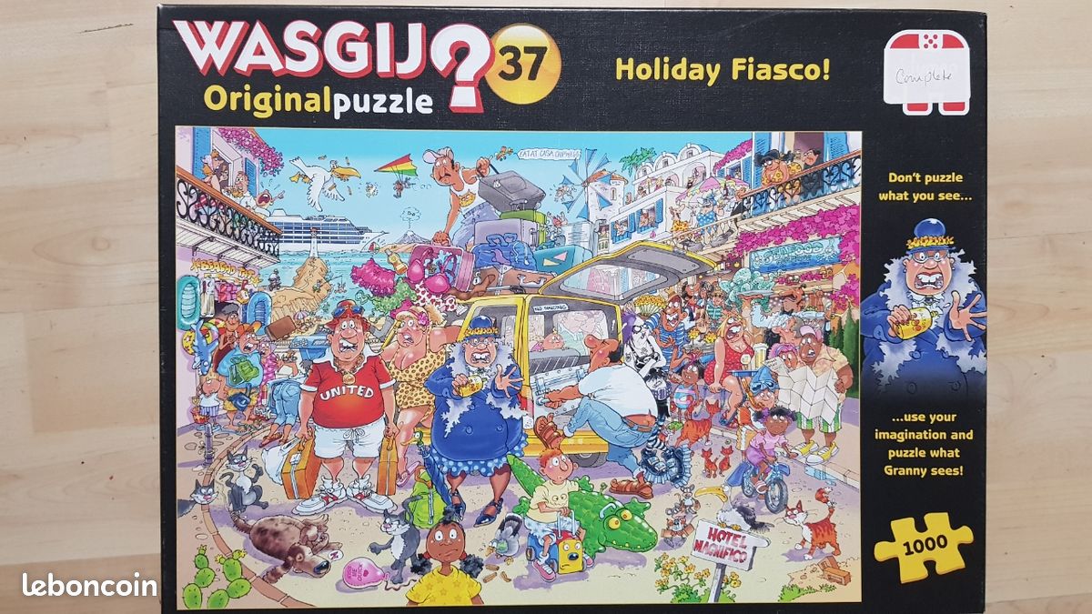 Wasgij Original 37 "Holiday Fiasco" 1000 pieces puzzle (image 1)