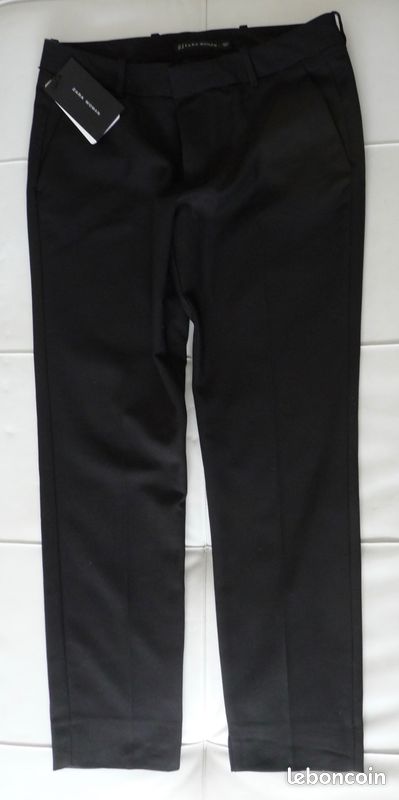 PANTALON NOIR ZARA FEMME TAILLE M NEUF mlbc (image 2)