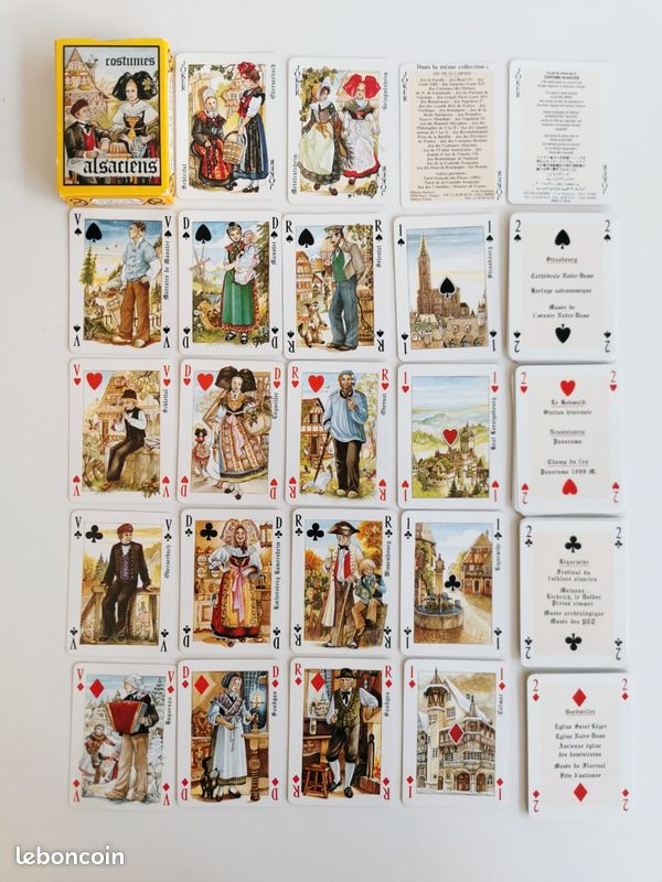 Jeu De 54 Cartes : Costumes Traditionnels • EUR 3,00