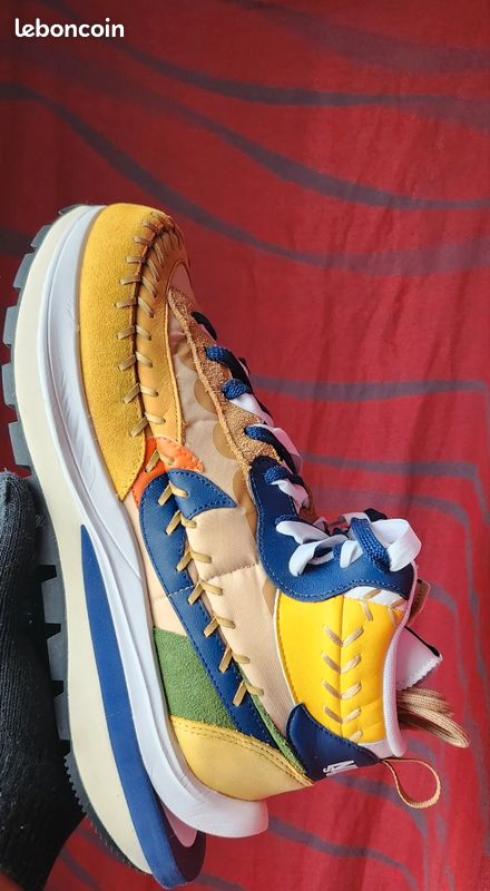 Nike vaporwaffle x Sacai x Jean paul gaultier sesame blue US11 DS