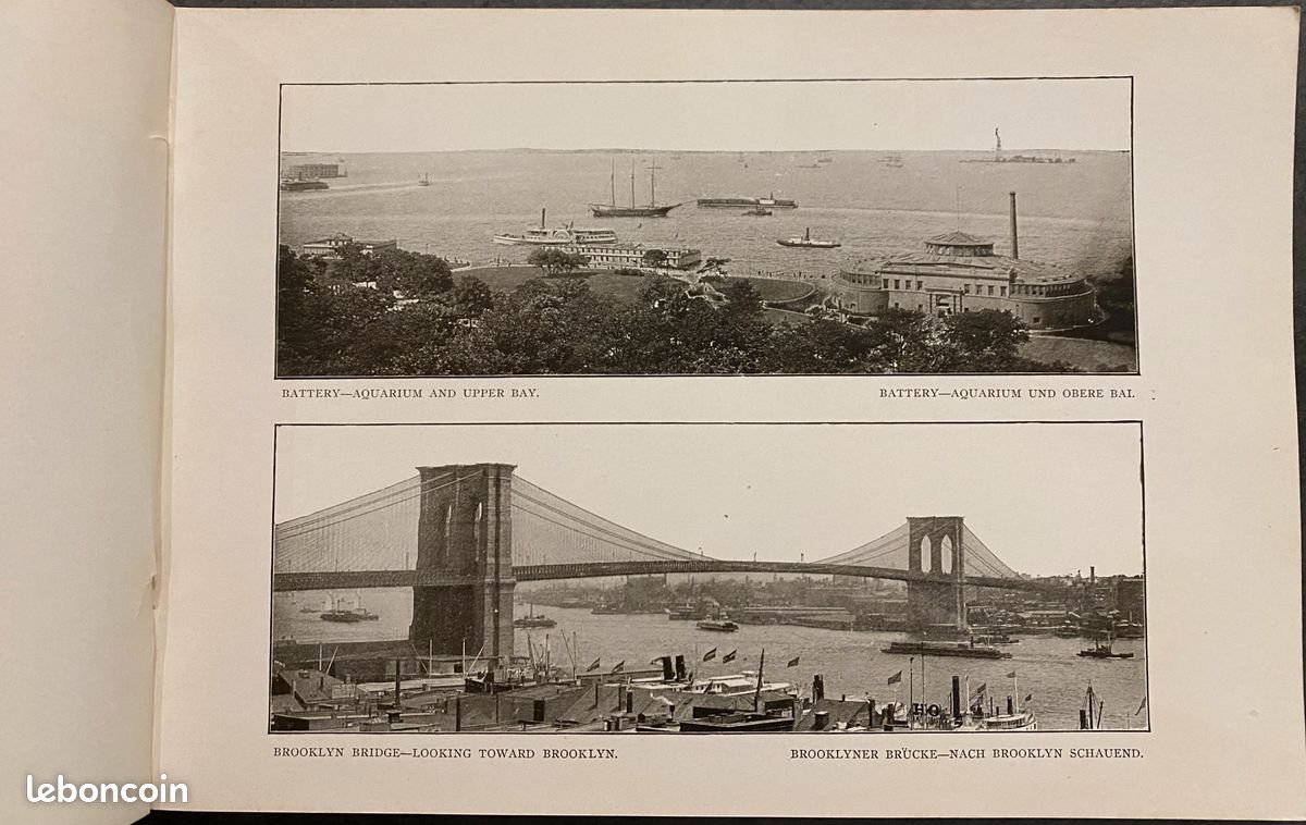 Plaquette promo NEW-YORK, circa 1900, sacrifié 35 euros (image 2)