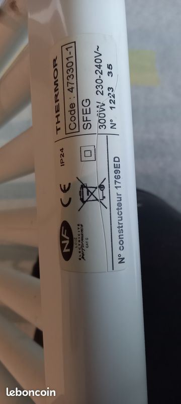 Sèche serviette électrique thermor (image 1)