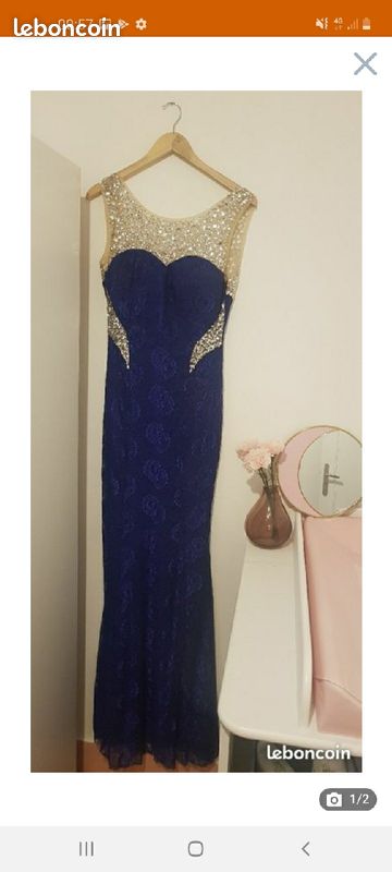 Robe de soirée bleu (image 1)