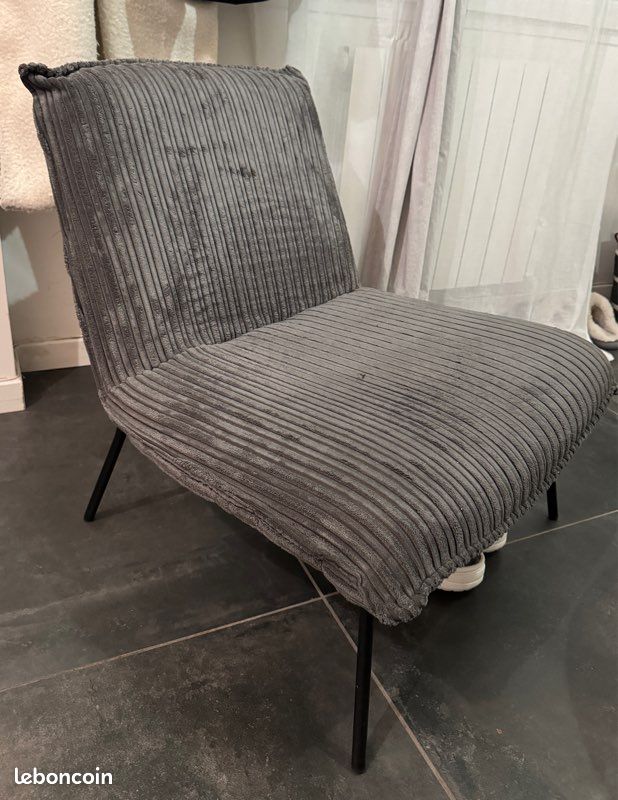 Fauteuil Gris Maison du Monde (image 1)