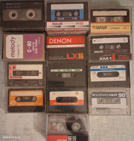 Lot De 18 Cassettes Audio Vierges - Sony, TDK, Maxell - Scellées D'usine - Neuf
