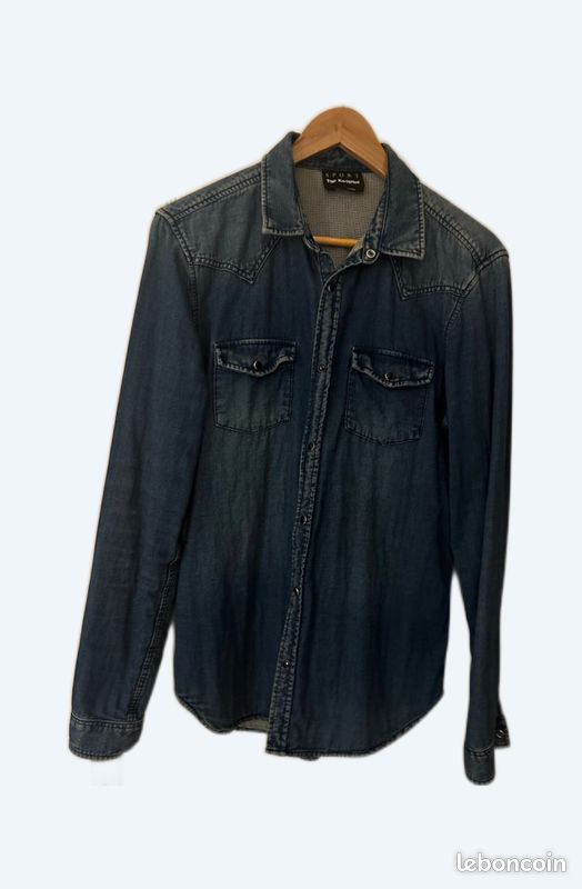 Chemise en jeans bleu The Kooples très bon état taille M (image 1)