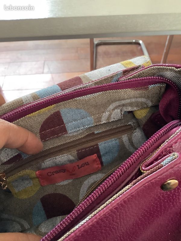 Sac à main en cuir velours (image 3)