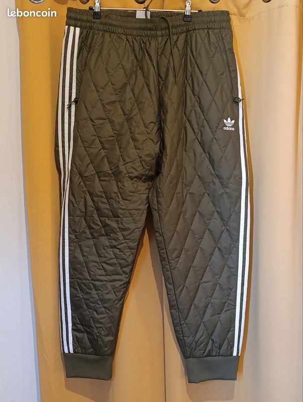 Pantalon matelassé Adidas Originals kaki (image 1)