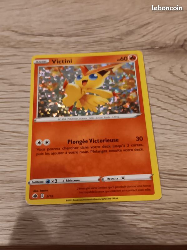 Carte pokemon victini mcdo 5/15 (2022) - Collection