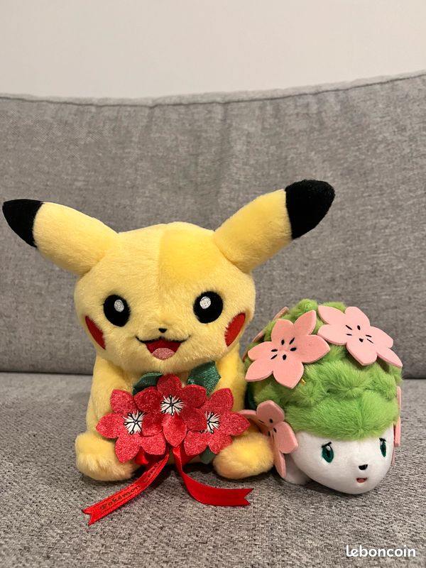 Peluche Shaymin Pokémon Center - 20th Anniversary - Neuve Sous Blister