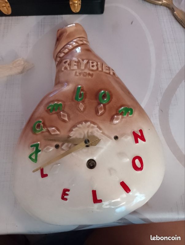 Pendule publicitaire jambon reybier lyon (image 1)