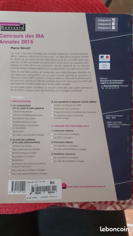 Concours des IRA Annales 2015 (image 2)